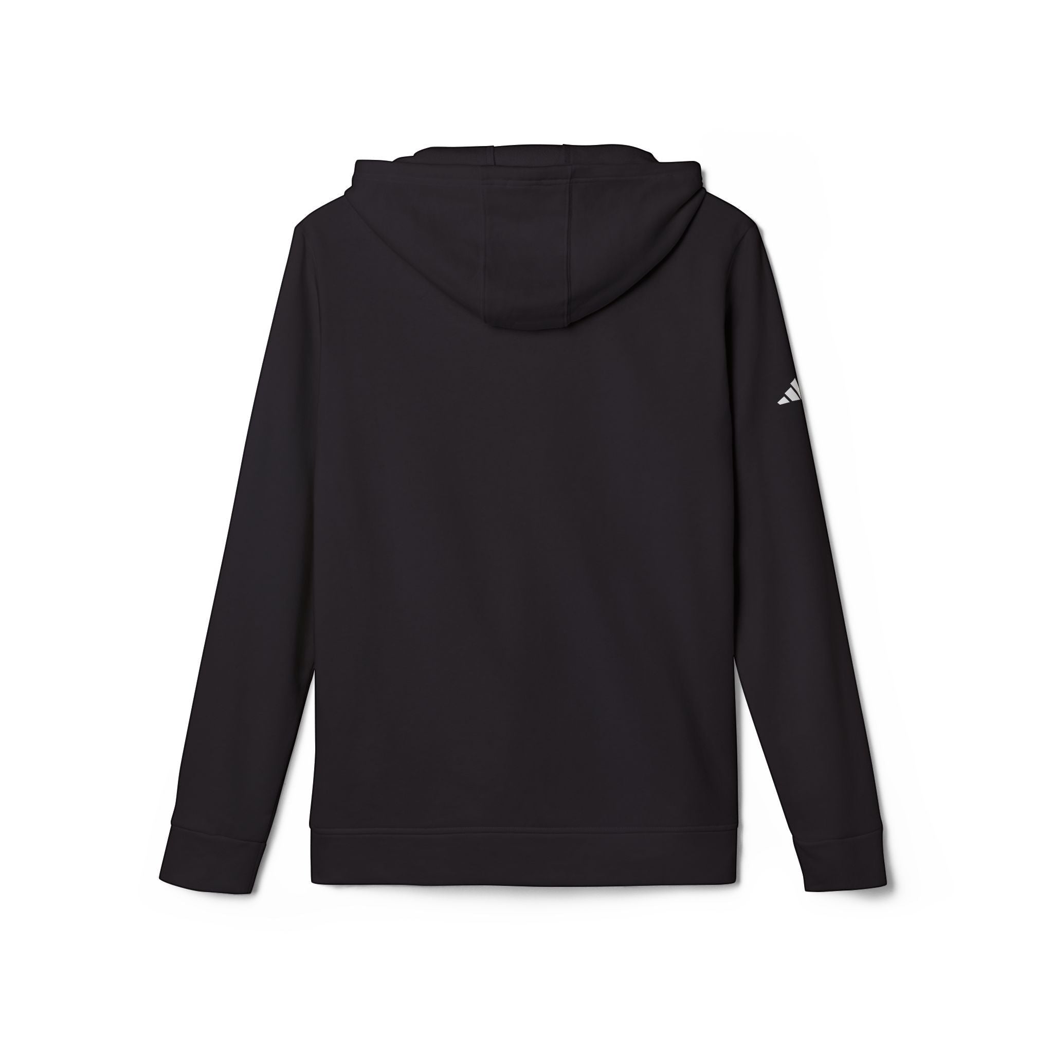 Icy Culture Adidas x Icy Culture Hoodie, black cotton blend, with adjustable hood and logo on sleeve.