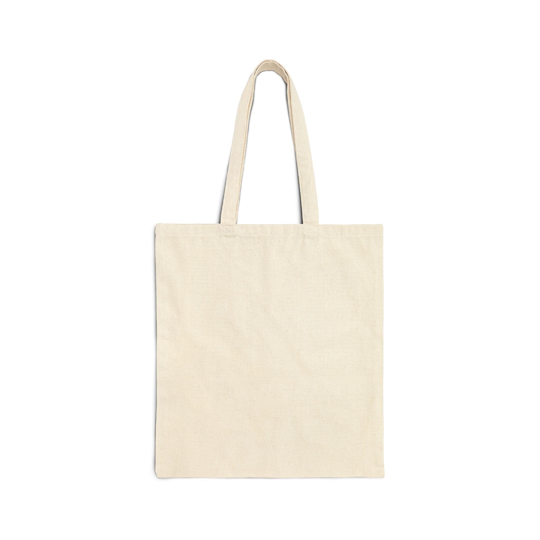 Icy Culture natural 100% cotton canvas tote bag, 15" x 16", with 20" handles.