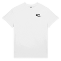 Icy Culture t-shirt branco de algodão pesado com logótipo pequeno no peito esquerdo.