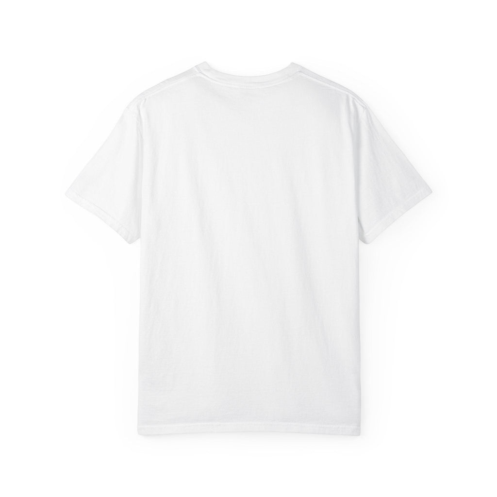 Icy Culture white cotton varsity tee with relaxed fit and crew neck. Durable and comfortable for daily wear.